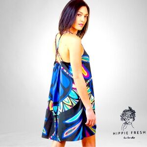 NIcole by Nicole Miller Women's Multicolored Mini Slip Dress Size L